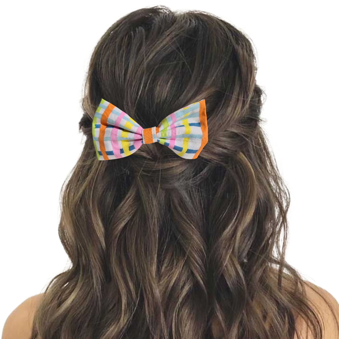 Pastel Gingham - Hair Bow