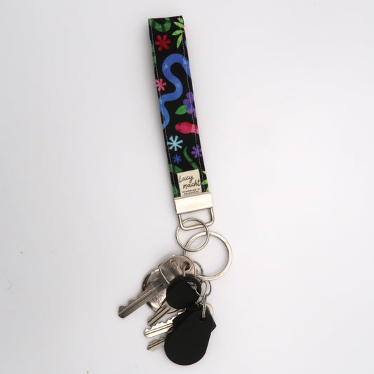 Friendly Garden Snakes - Keyring Wristlet
