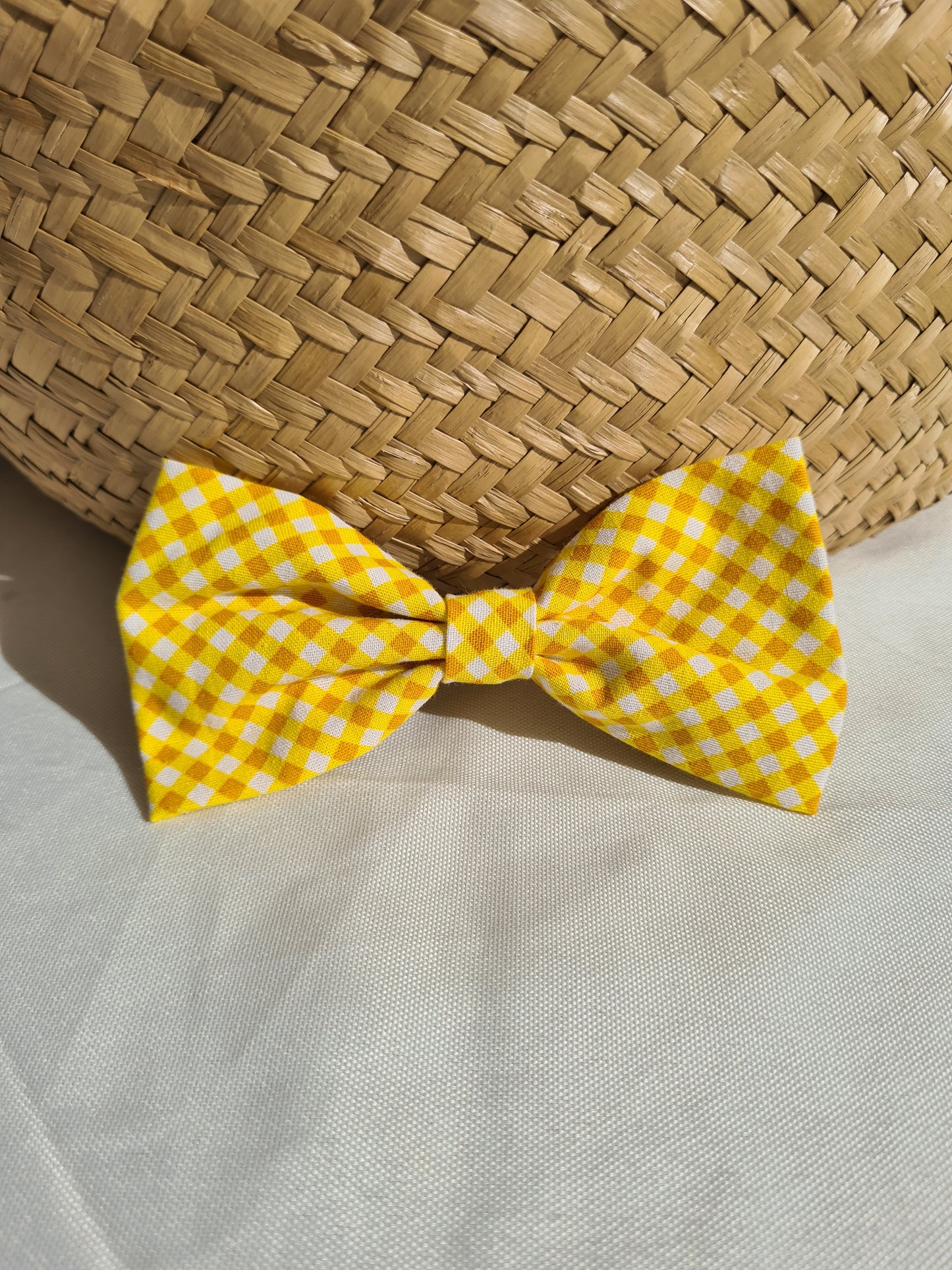 Sunshine Mini Gingham - Hair Bow