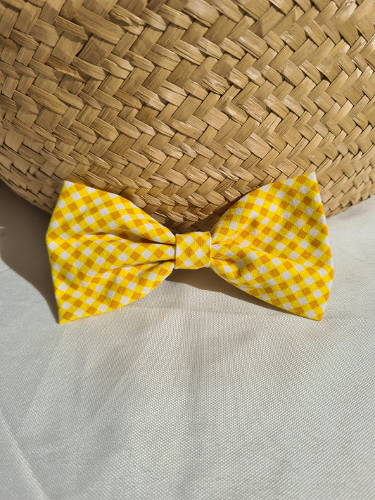 Sunshine Mini Gingham - Hair Bow