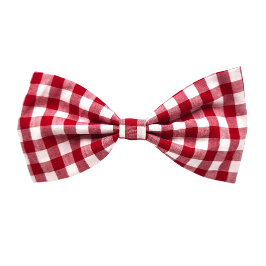 Classic Red Gingham - Hair Bow