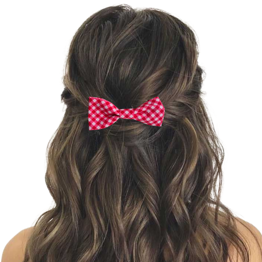 Candy Mini Gingham - Hair Bow