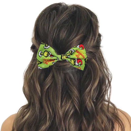 Christmas Grinch - Hair Bow