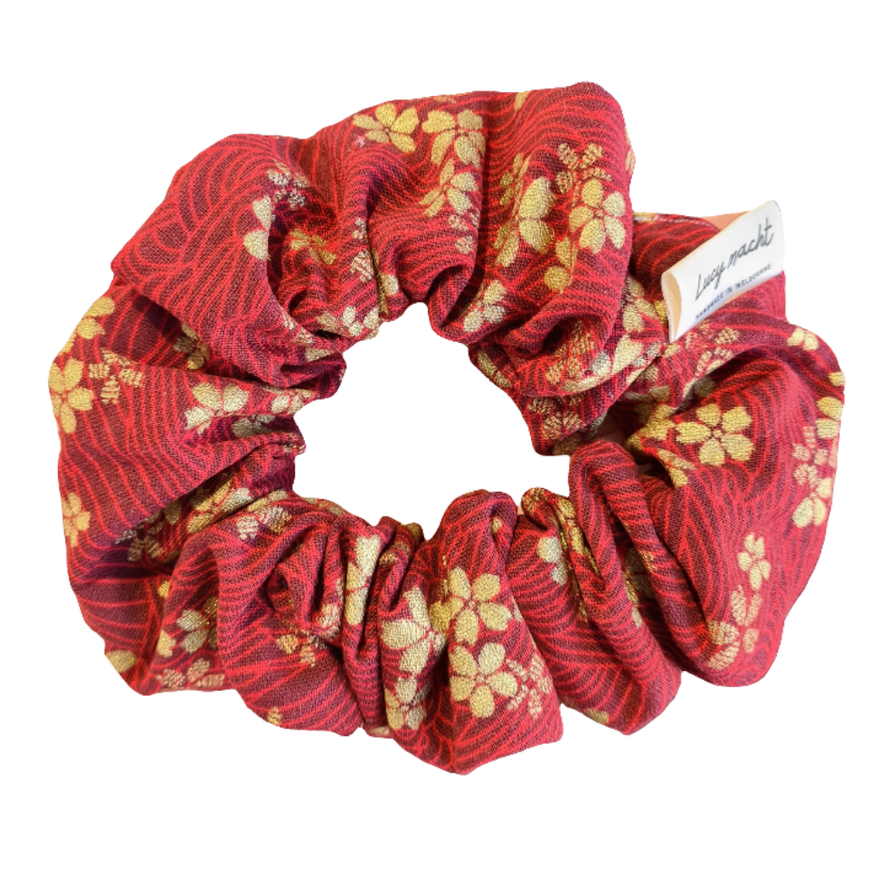 Japanese Flower Hill - Scrunchie