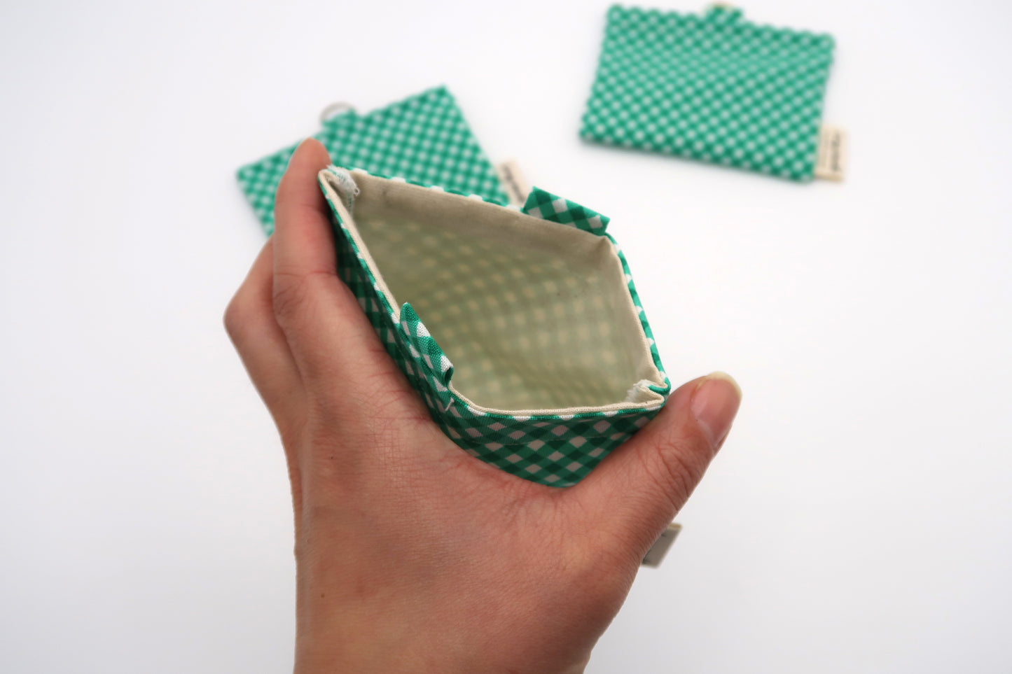 Mintgrünes Mini-Gingham