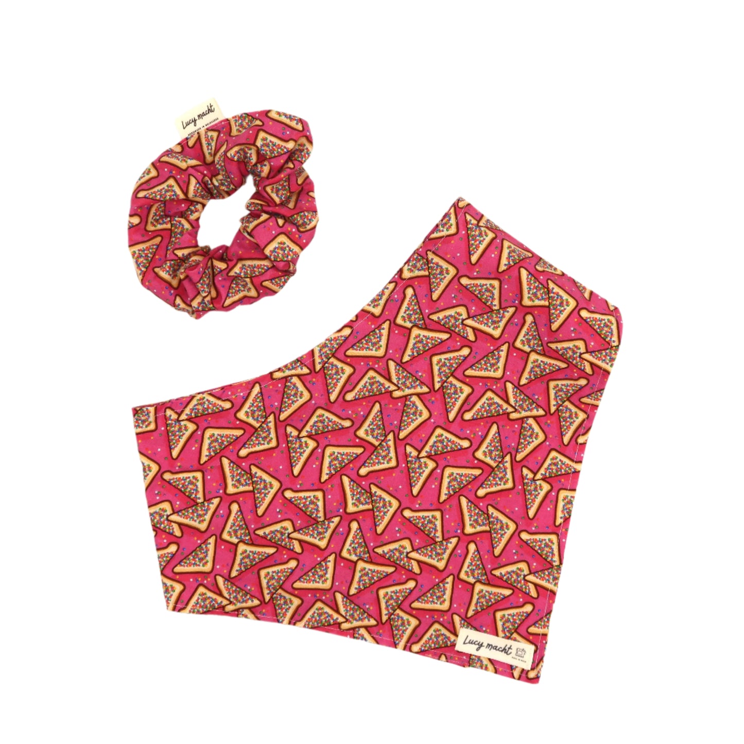 Rosa Feenbrot - Haustier-Bandana