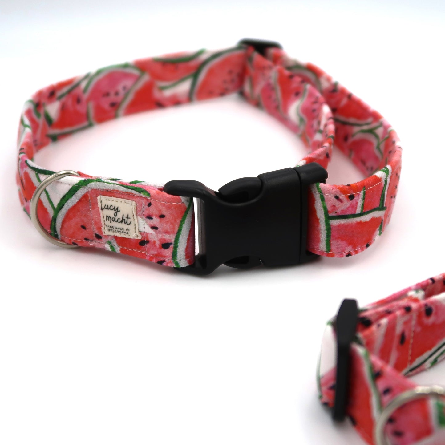 Wassermelone - Verstellbares Hundehalsband