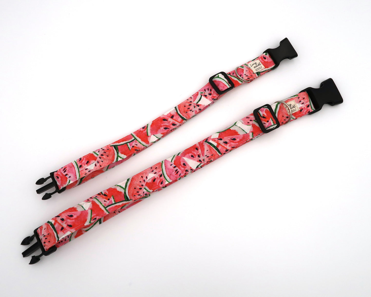 Wassermelone - Verstellbares Hundehalsband