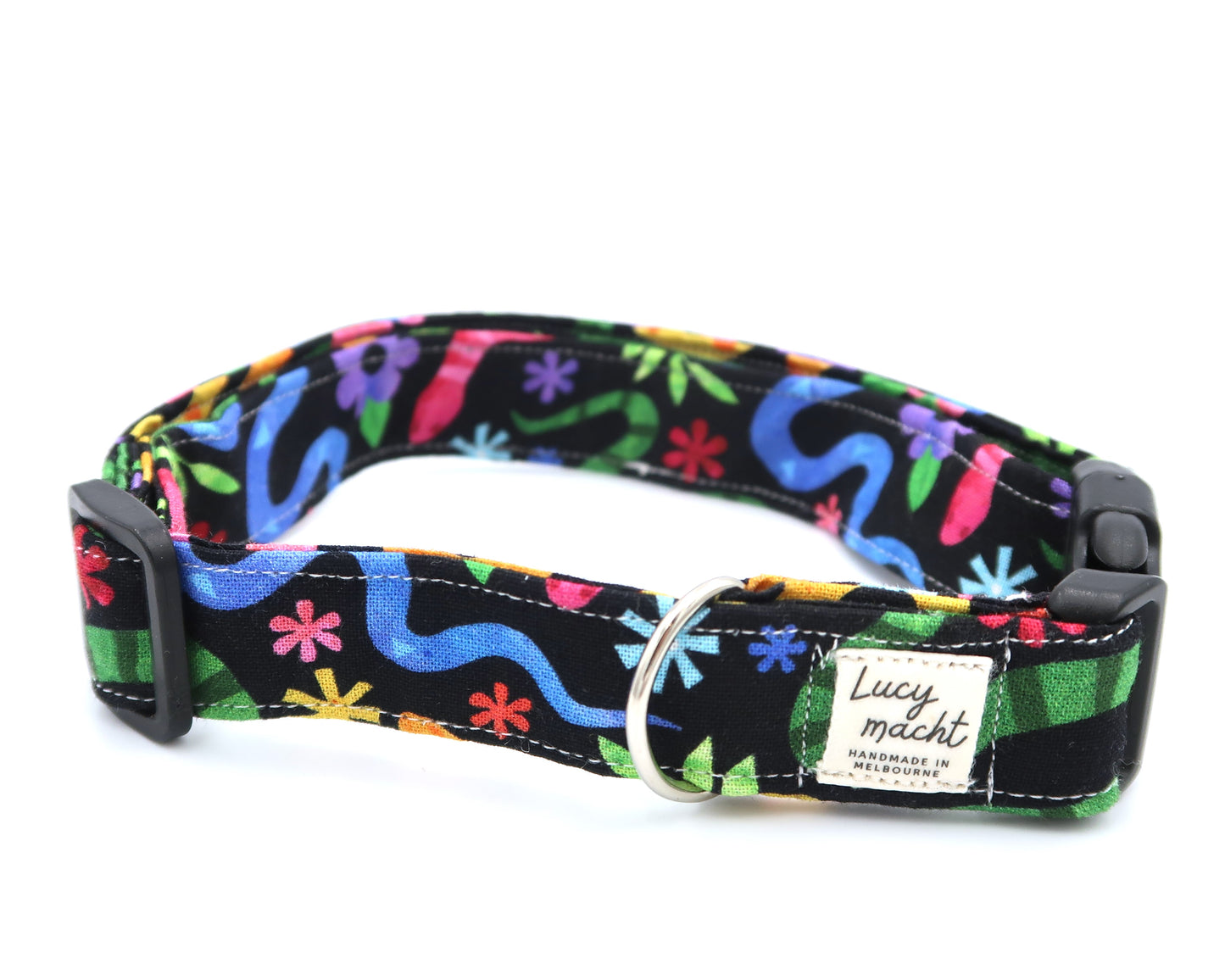 Freundliche Gartenschlangen - Verstellbares Hundehalsband