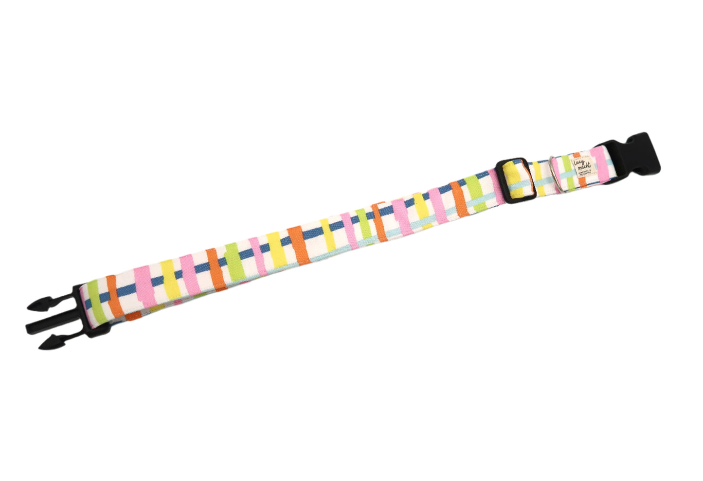 Pastell Gingham - Verstellbares Hundehalsband