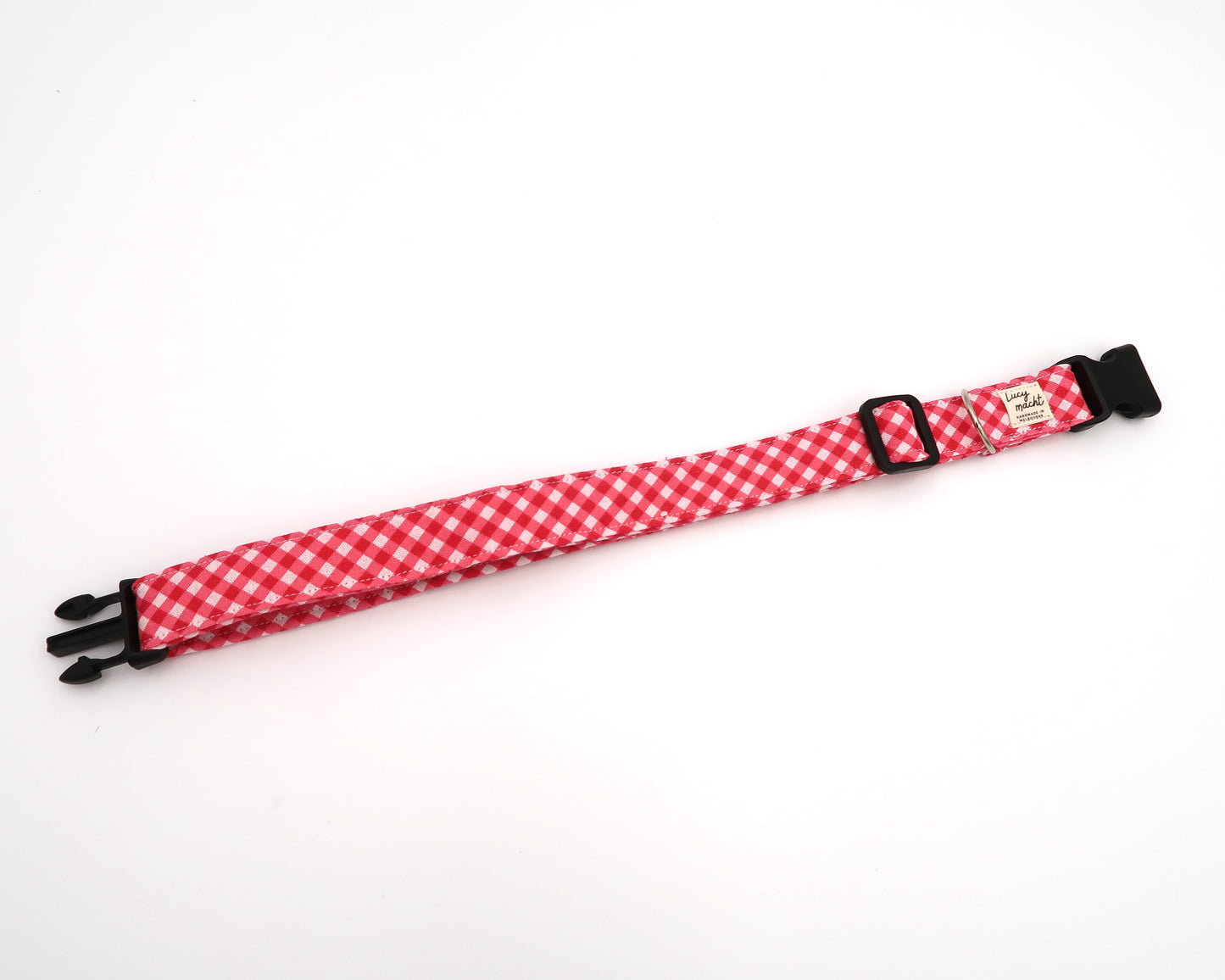 Candy Mini Gingham - Verstellbares Hundehalsband