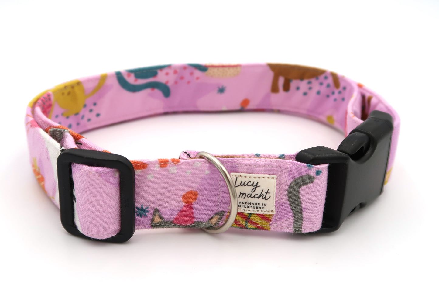 Pastell Gingham - Verstellbares Hundehalsband