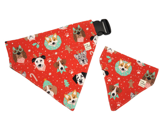 Christmas Festive Doggos - Pet Collar Bandana
