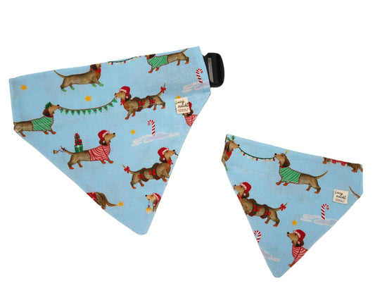 Christmas Daschund - Pet Collar Bandana