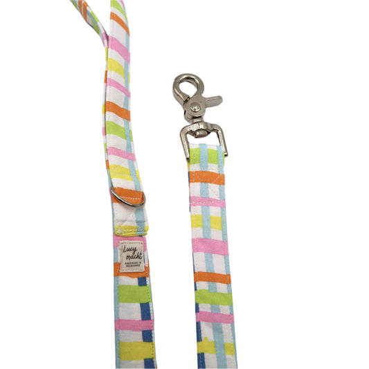 Pastel Gingham - Dog Lead