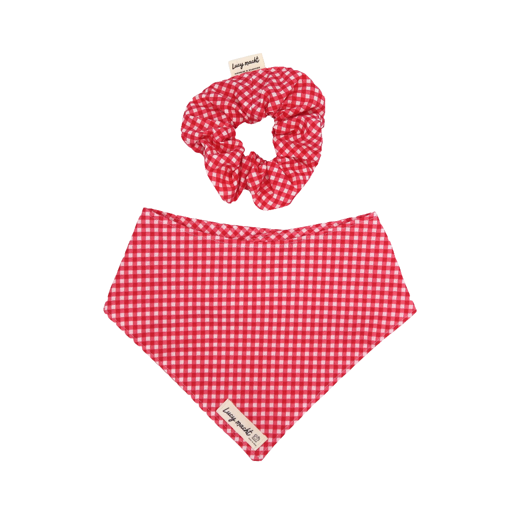 Candy Mini Gingham - Halstuch für Haustiere