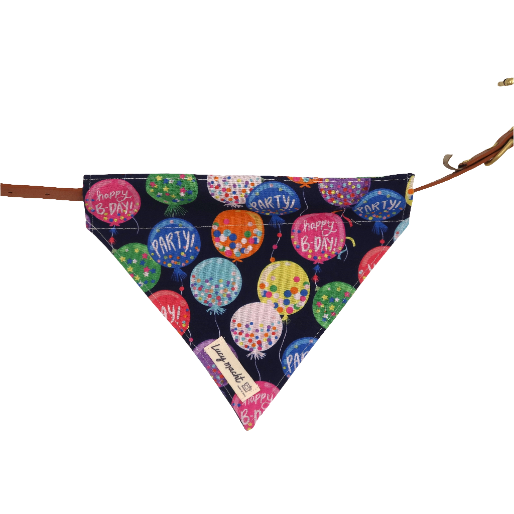 Happy Birthday Ballons - Haustierhalsband Bandana