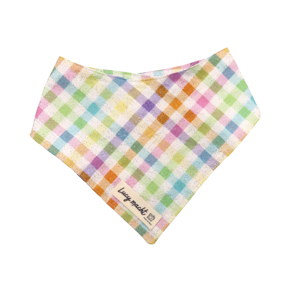 Glitzer Picknick Pastell - Haustier Krawatte Bandana