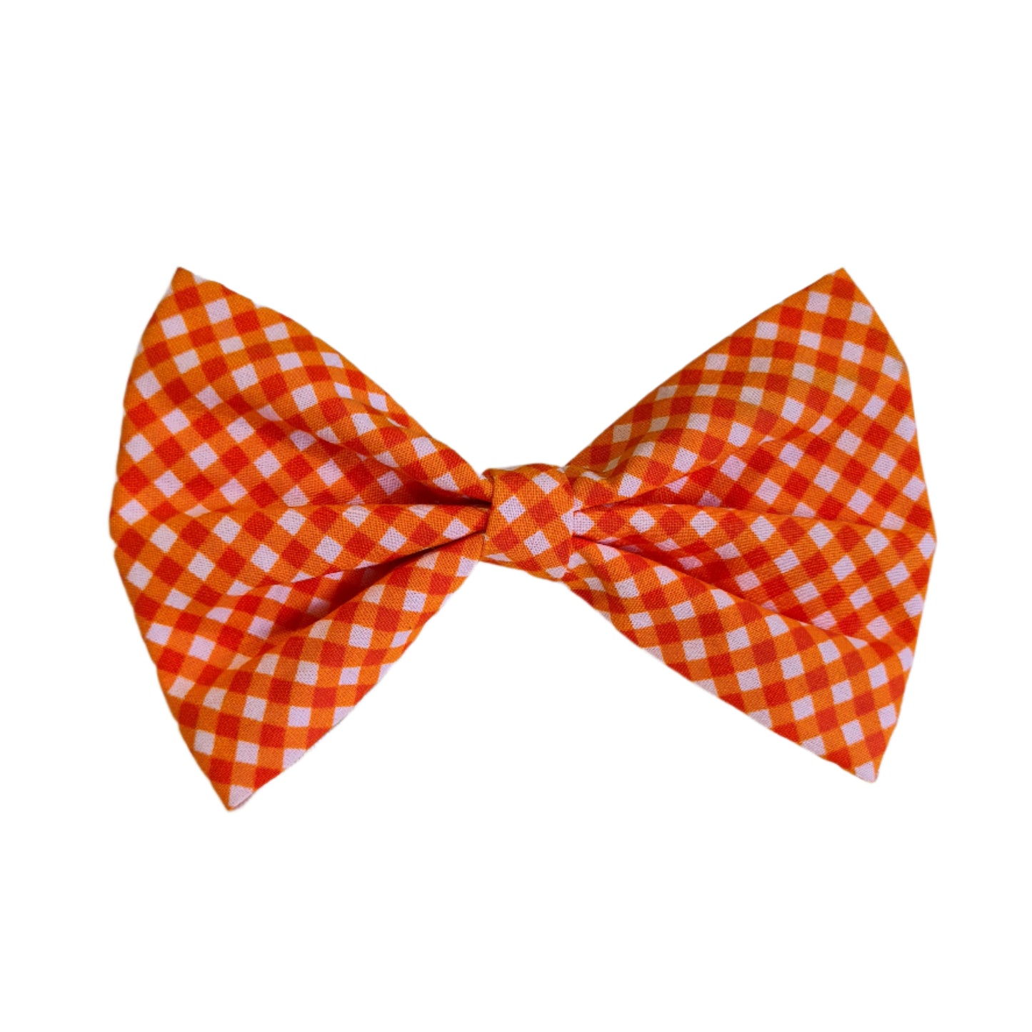Mandarin Mini Gingham - Hair Bow