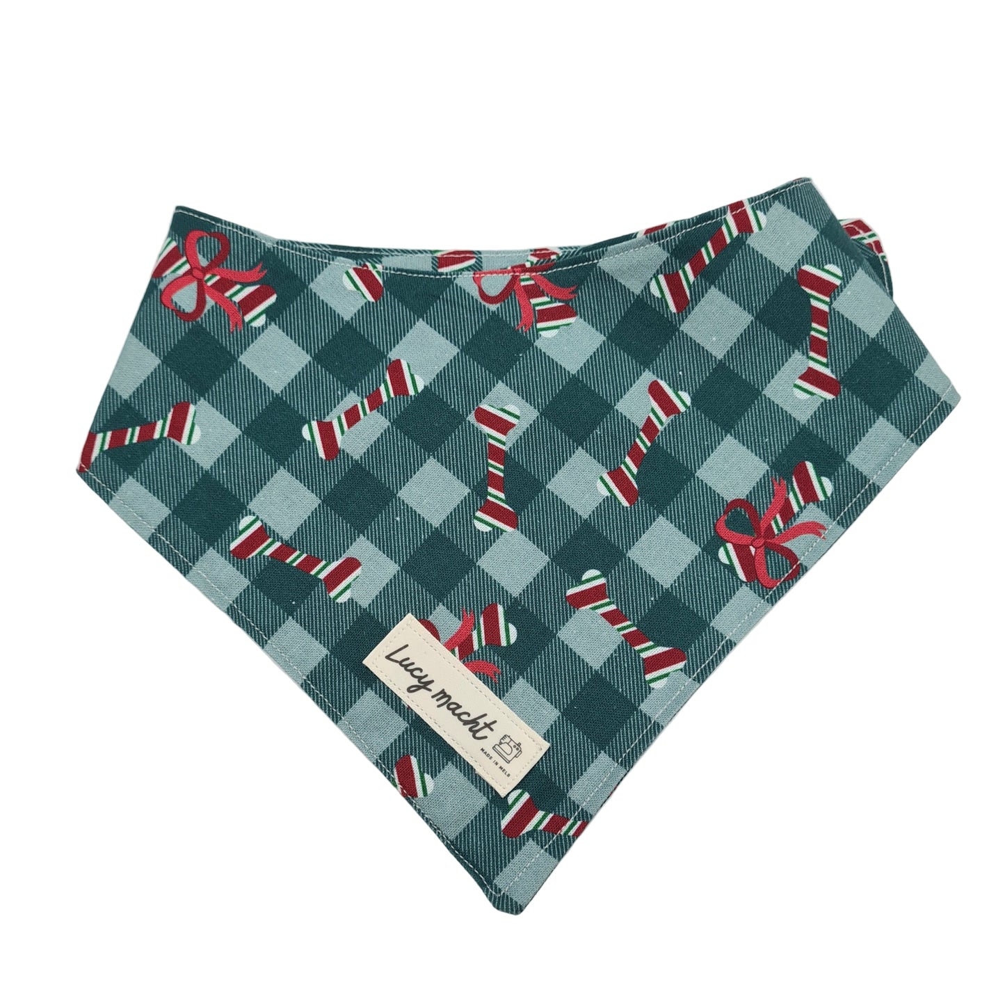 Weihnachtskugeln Grün - Haustier-Bandana