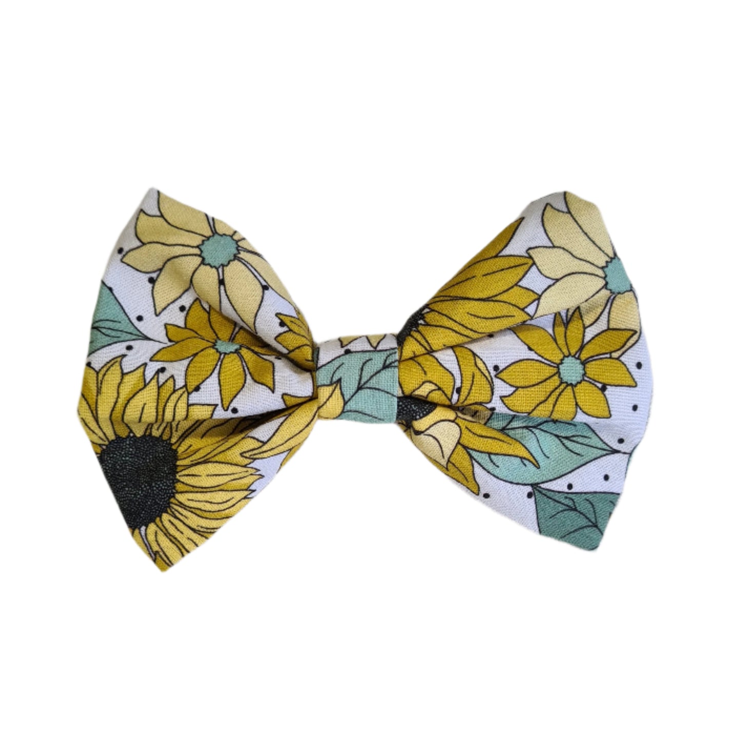 Sunflowers and Spots - Pet Bow Tie