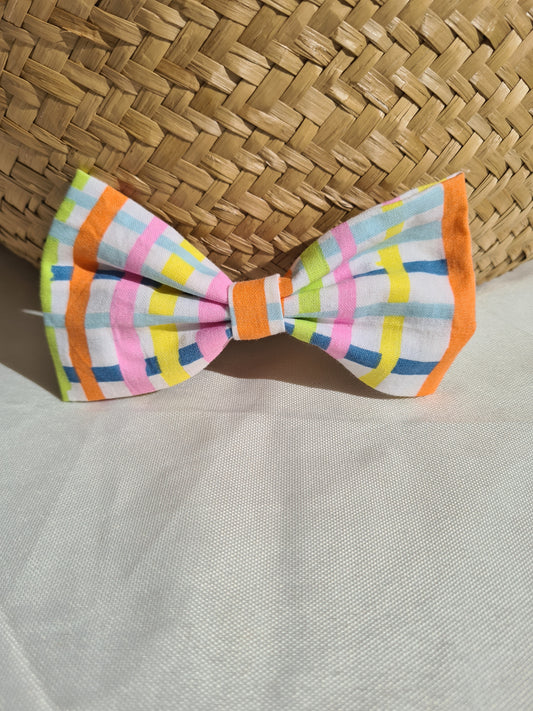 Pastel Gingham - Hair Bow