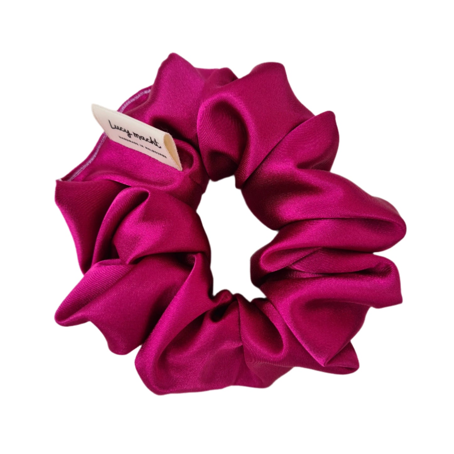 Magenta - Satin Scrunchie