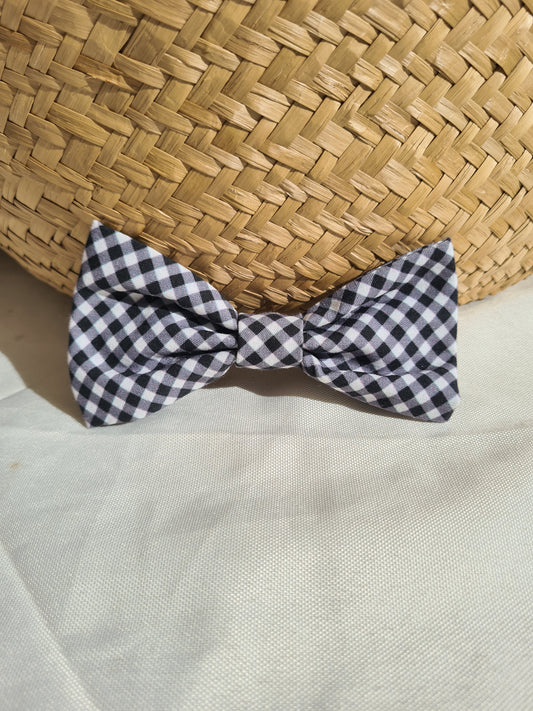 Blackberry Mini Gingham - Hair Bow