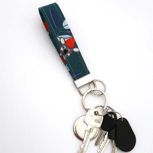 Christmas wombats - Keyring Wristlet