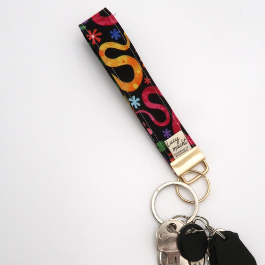 Friendly Garden Snakes - Keyring Wristlet