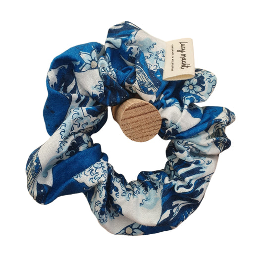 Japanese Wave - Scrunchie