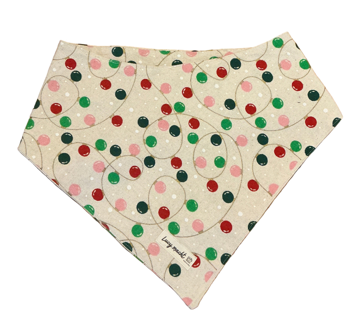 Weihnachtskugeln Grün - Haustier-Bandana