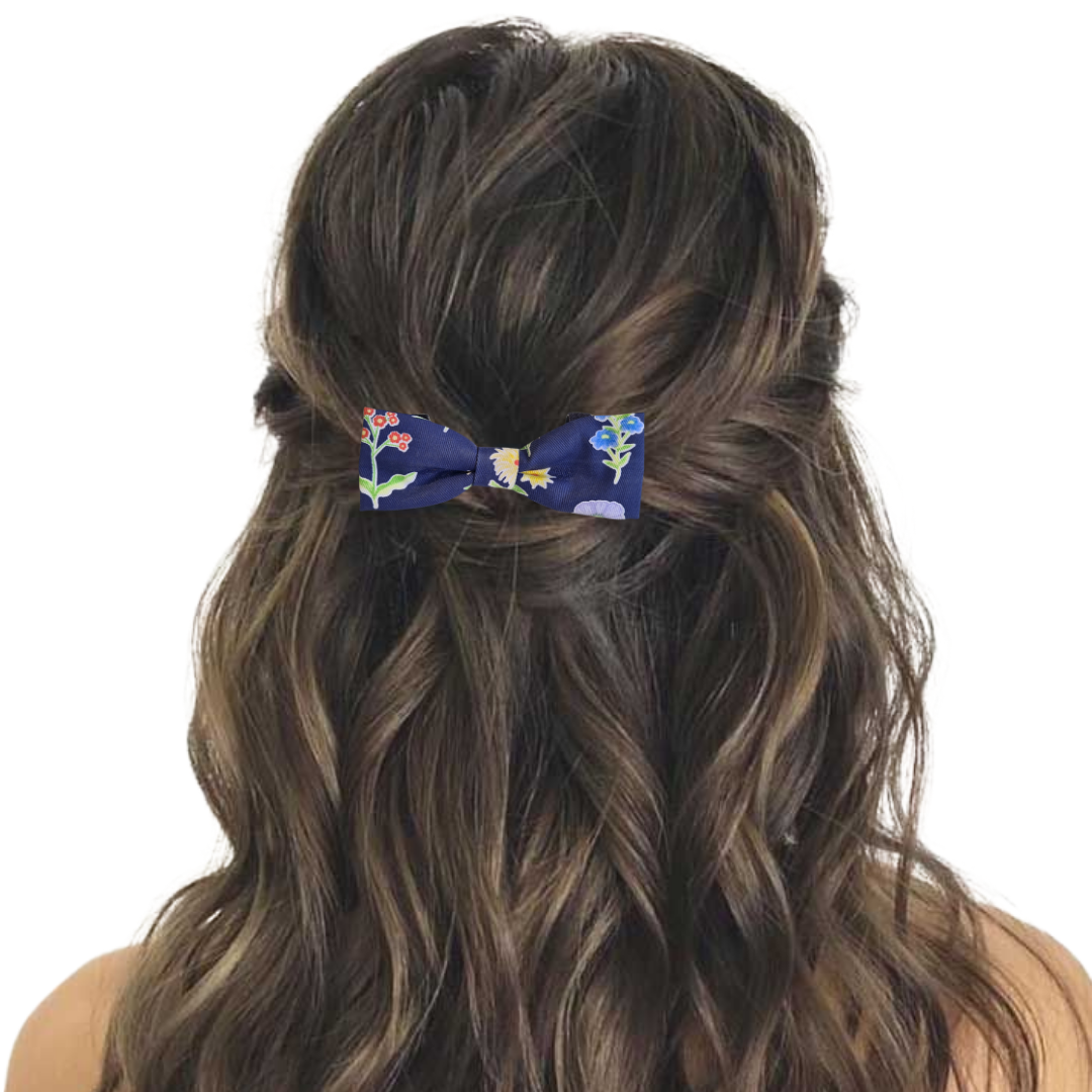 Navy Botanicals - Hair Bow