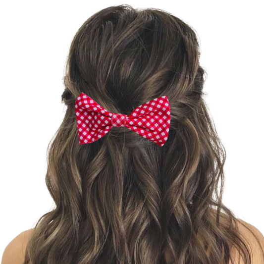 Candy Mini Gingham - Hair Bow