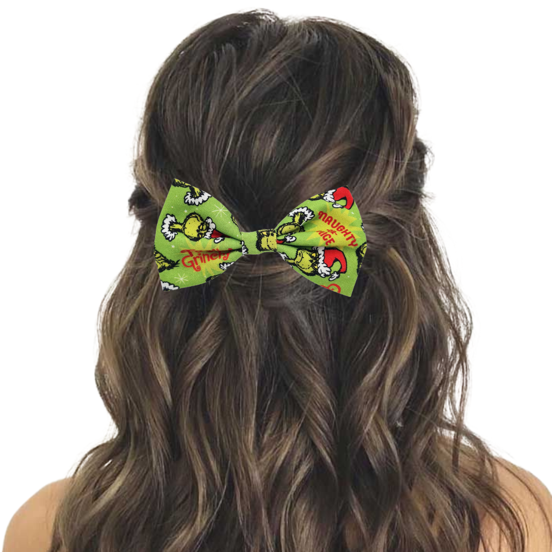Christmas Grinch - Hair Bow