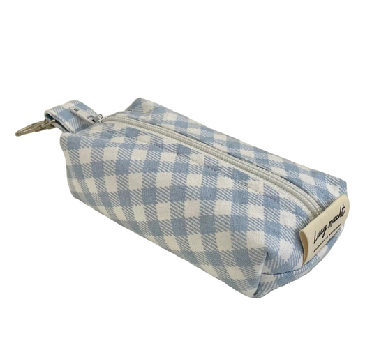 Pastel Blue Gingham - Poop Pouch