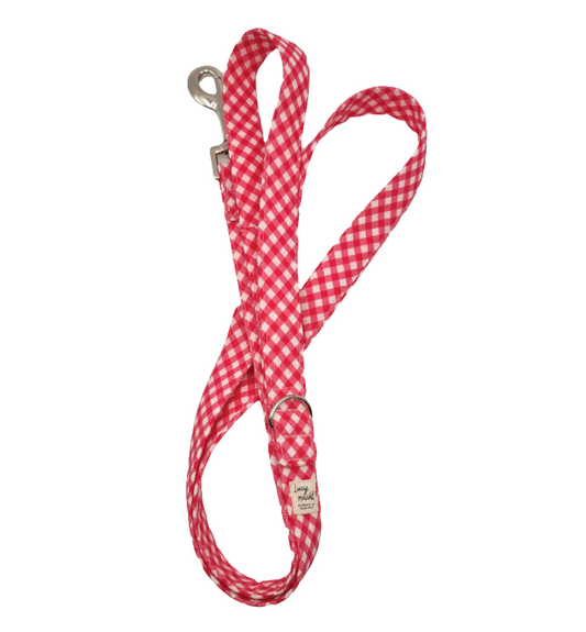 Candy Mini Gingham - Dog Lead