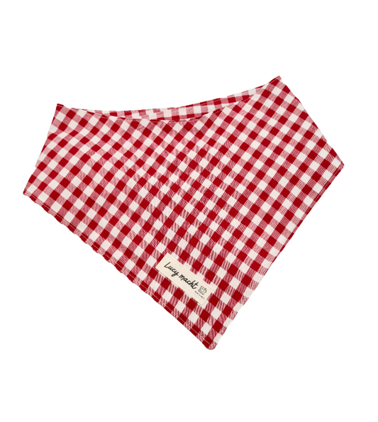 Classic Red Gingham - Pet Tie Bandana