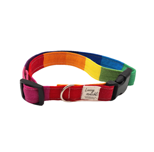 Solid Rainbow - Adjustable Dog Collar