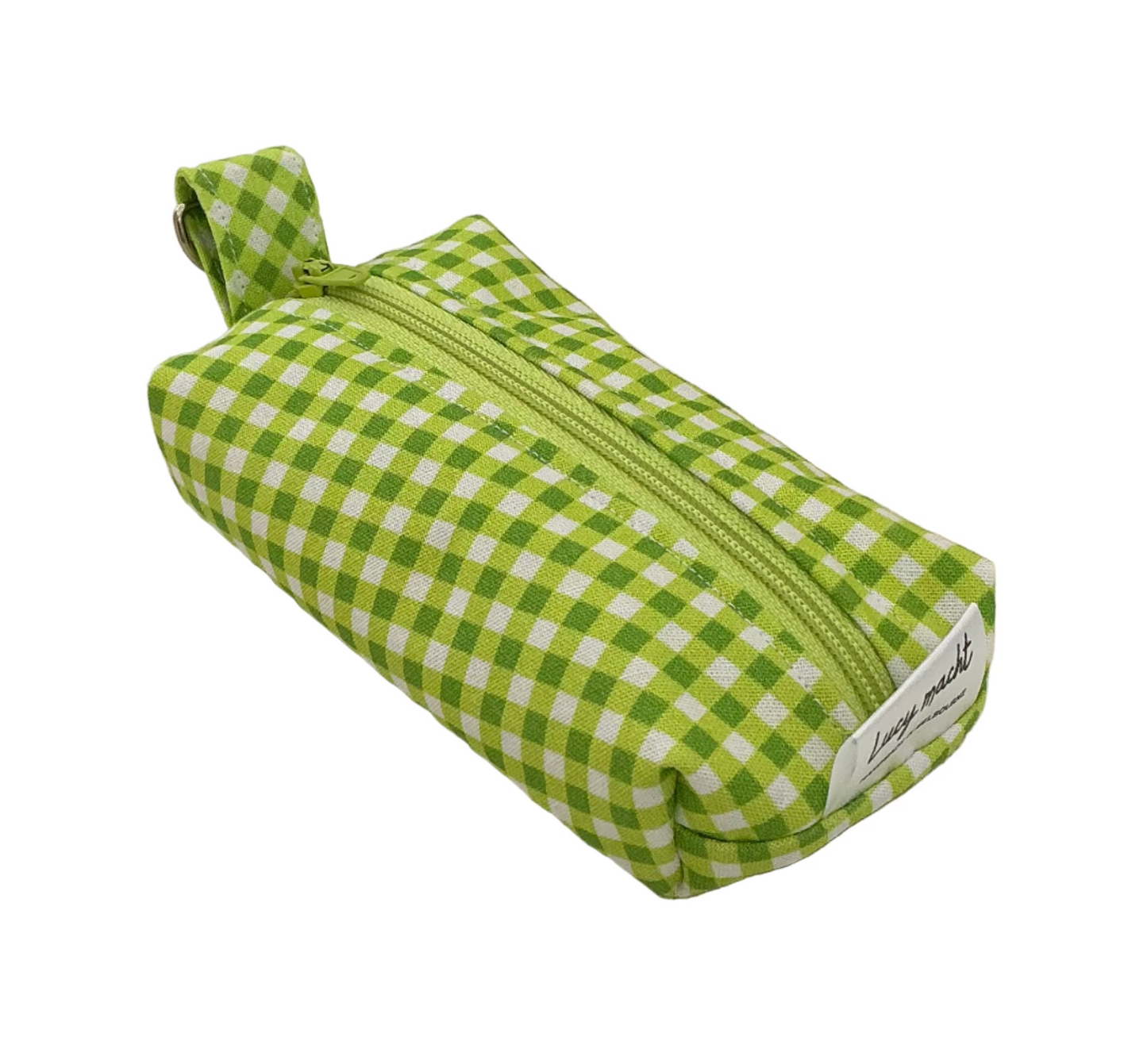 Lime Mini Gingham - Poop Pouch
