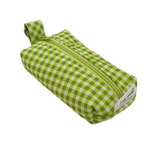 Lime Mini Gingham - Poop Pouch