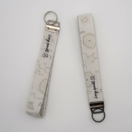 Physics White - Keyring Wristlet