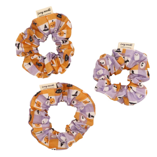 Halloween Spooky Check - Scrunchie