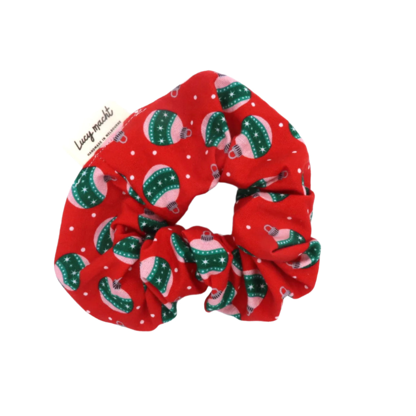 Christmas Baubles Red - Scrunchie