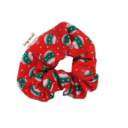 Christmas Baubles Red - Scrunchie