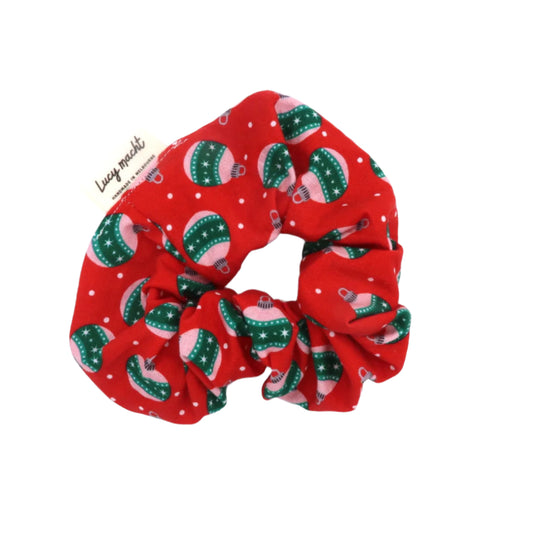 Christmas Baubles Red - Scrunchie