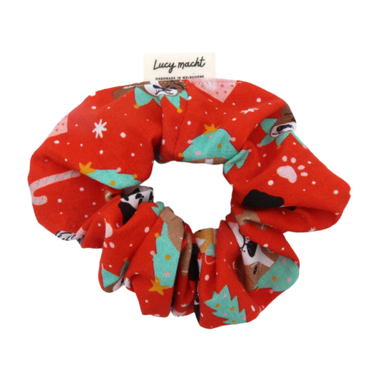 Christmas Festive Doggos - Scrunchie