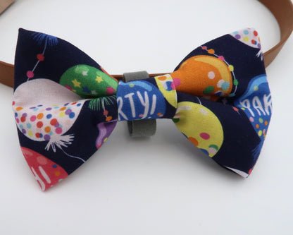Happy Birthday Balloons - Plush Pet Bow Tie