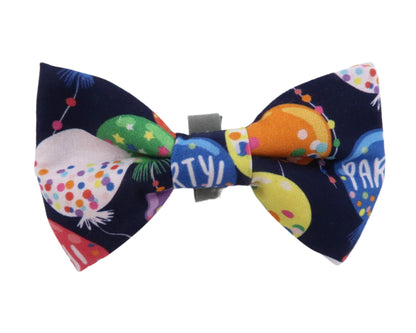 Happy Birthday Balloons - Plush Pet Bow Tie