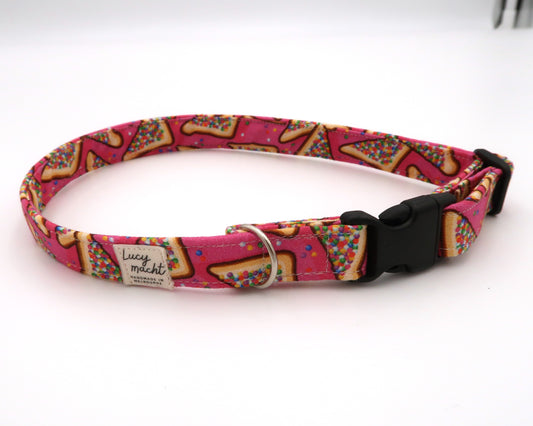 Pink Fairy Bread - Adjustable Dog Collar